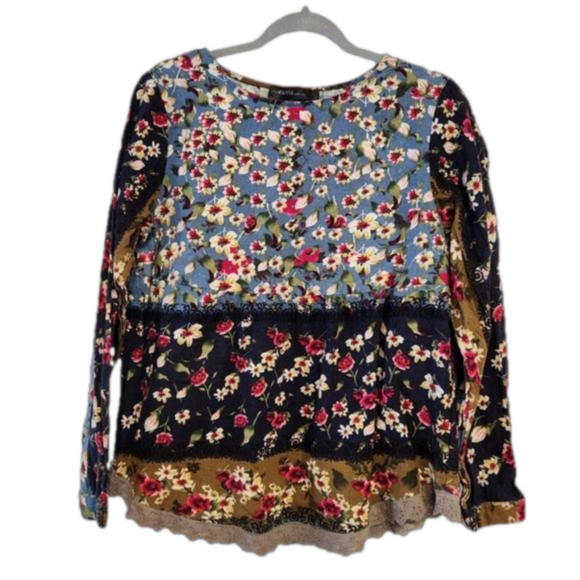 Zanzea Tops - NWOT Zanzea Collection size large 100% cotton floral top long sleeve
